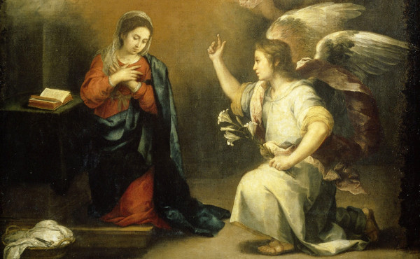 la anunciacion del angel gabriel a la virgen maria